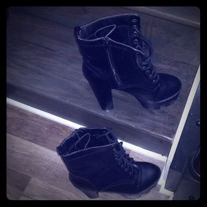 Platform Combat Boots